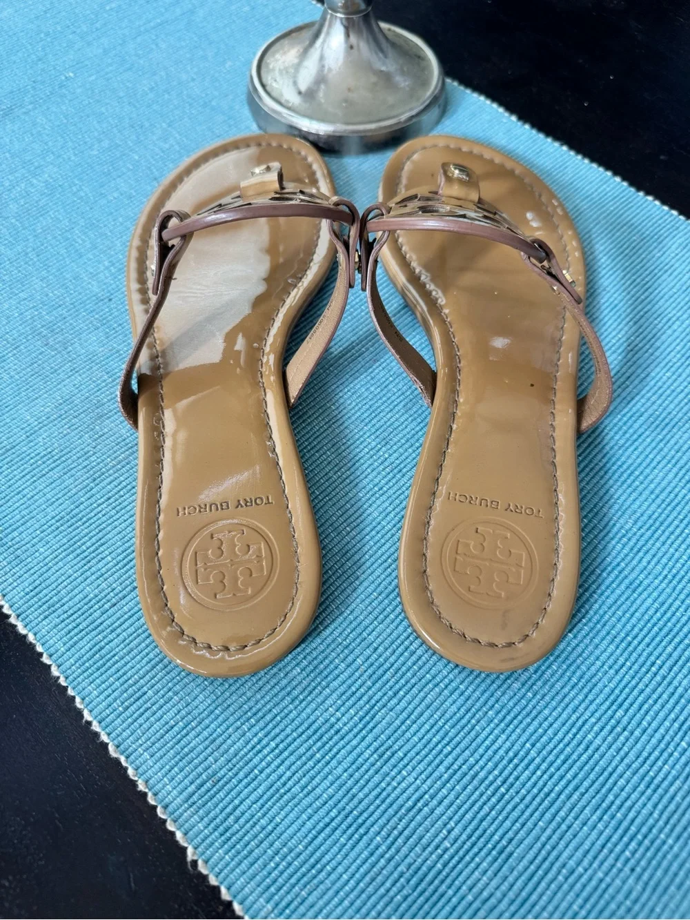 Tory Burch Miller Patent leather Sandals size 8